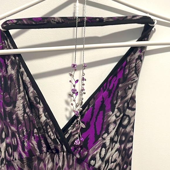 Women’s Summer Backless Mini Dress with necklace - Picture 1 of 4